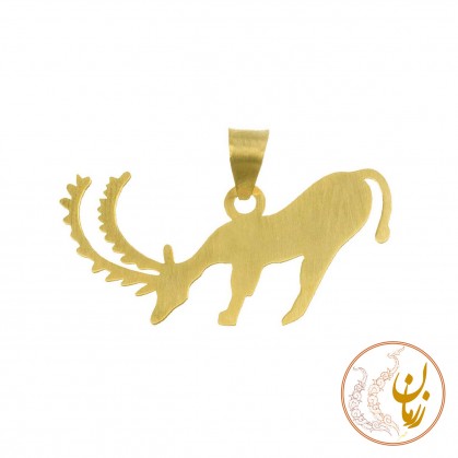 آویز طلا - طرح نقوش سفال ایران باستان-ZMM0832